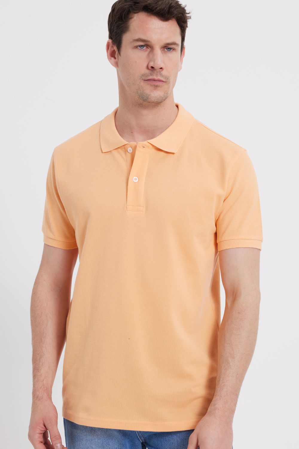 SLIM FIT PLAIN PIQUE T-SHIRT 25/26  TİŞÖRT