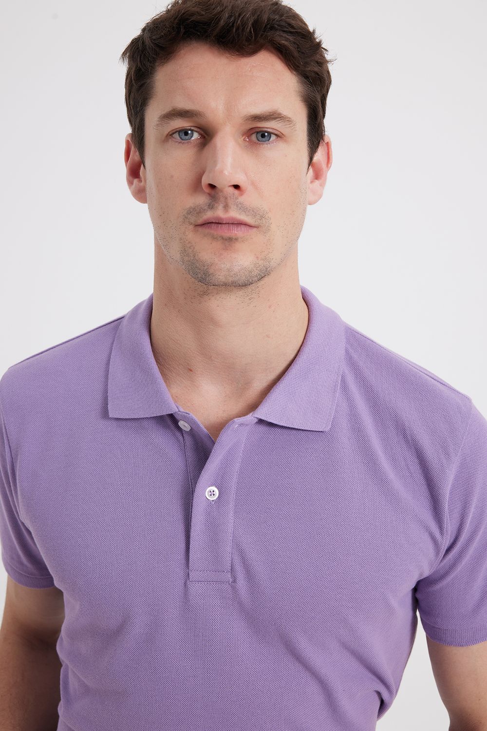 SLIM FIT PLAIN PIQUE T-SHIRT 25/26  TİŞÖRT