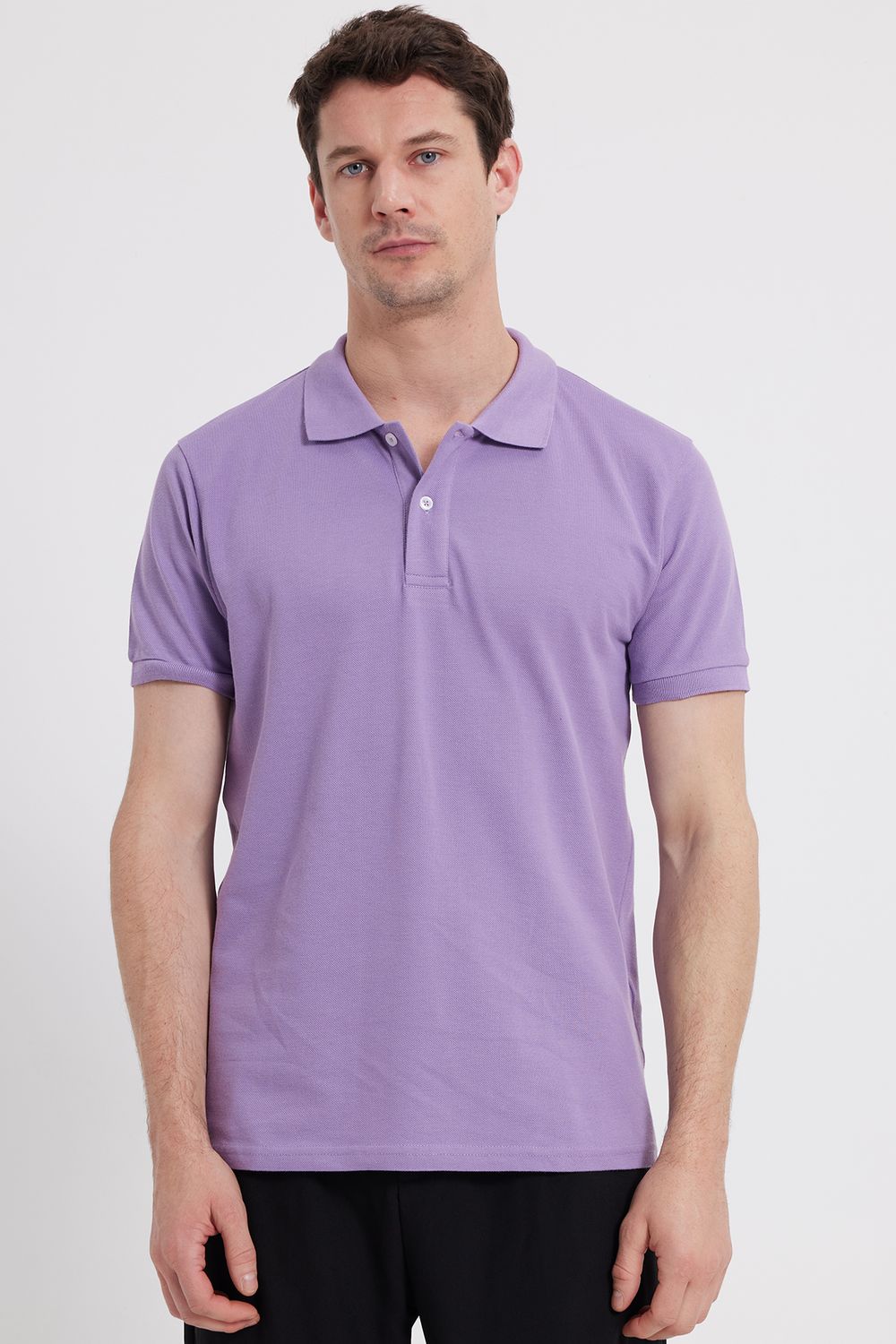 SLIM FIT PLAIN PIQUE T-SHIRT 25/26  TİŞÖRT