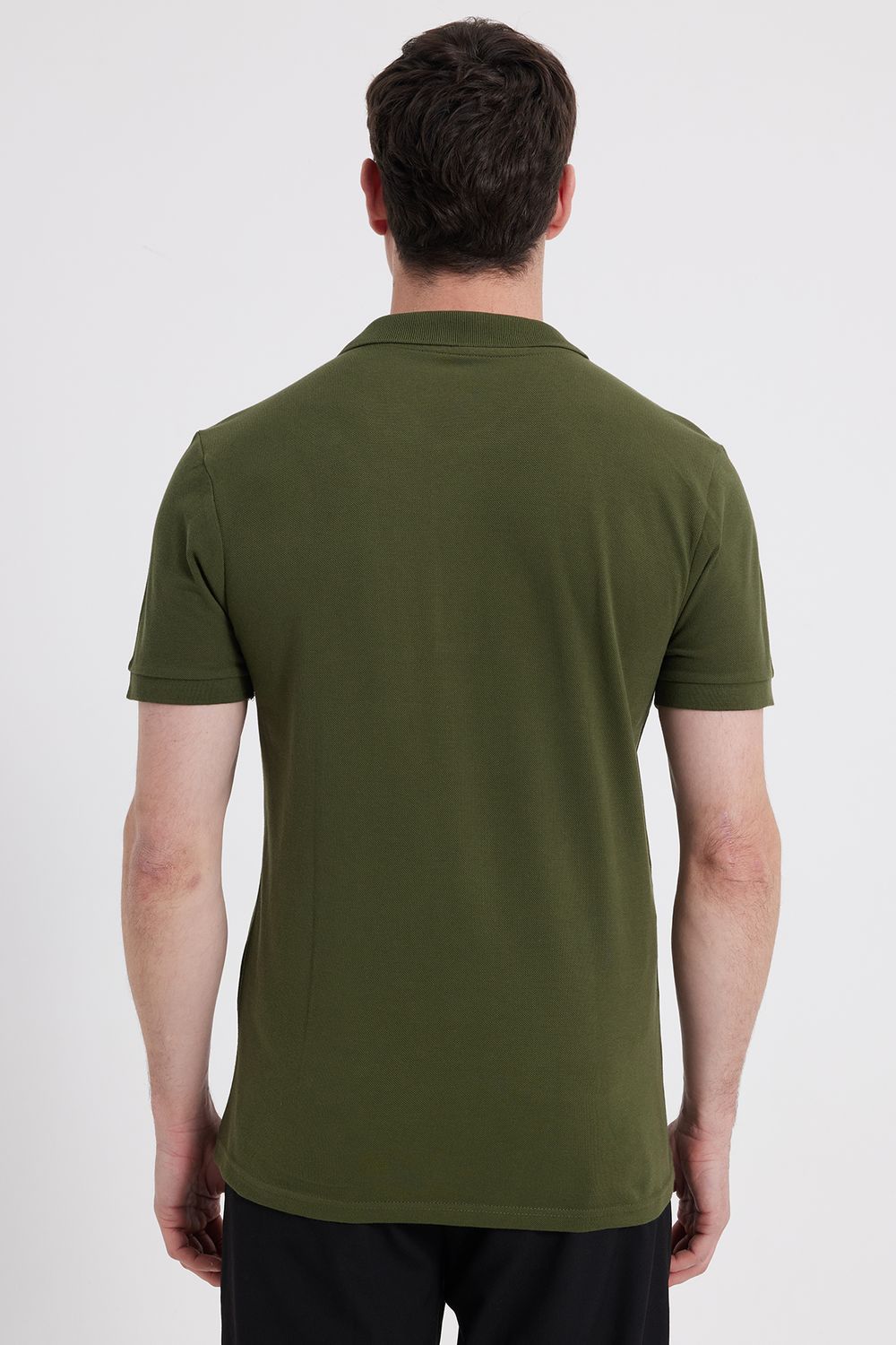 SLIM FIT PLAIN PIQUE T-SHIRT 25/26  TİŞÖRT