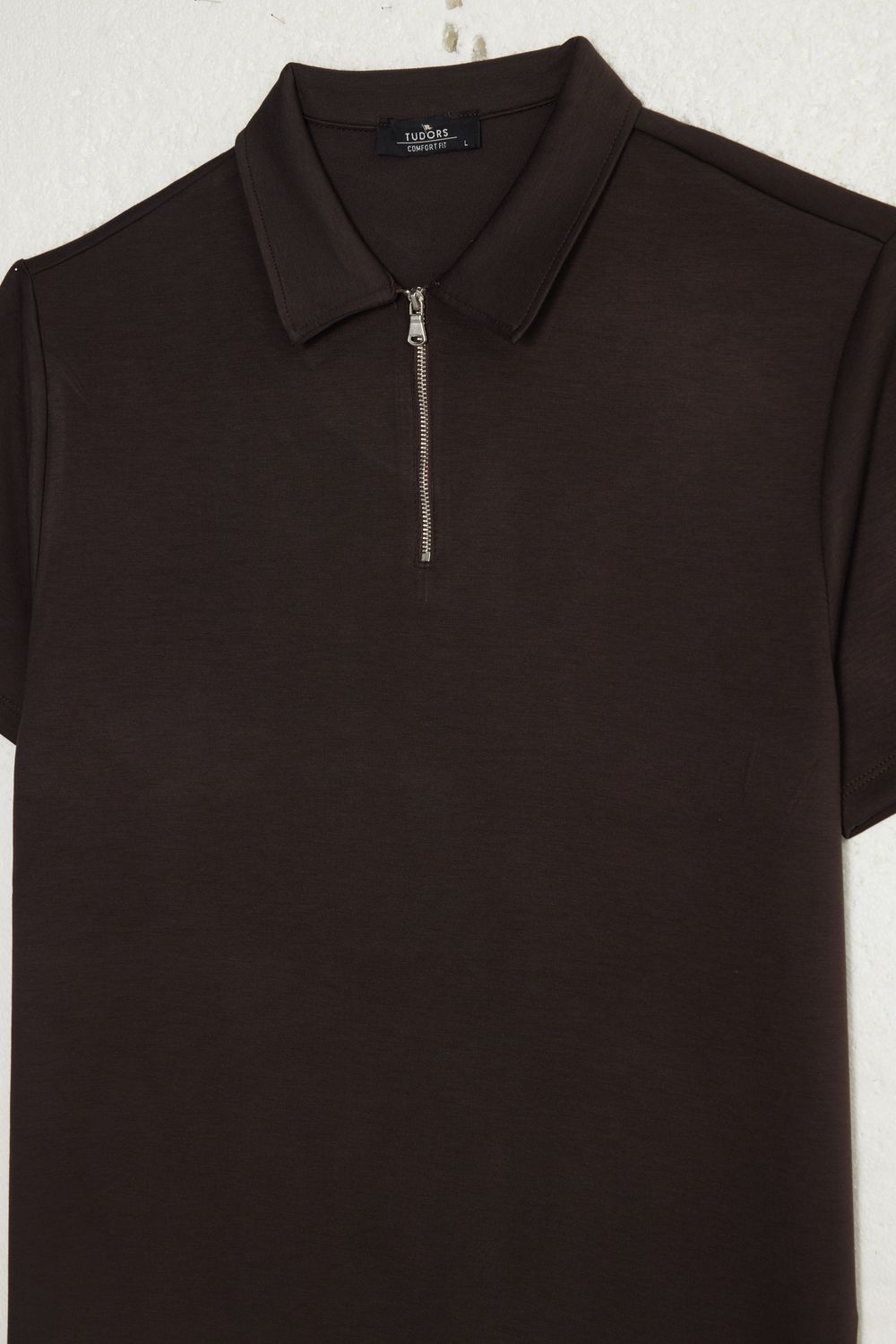 COMFORT FIT SHORT SLV  ZIP POLO OYS T-SHIRT