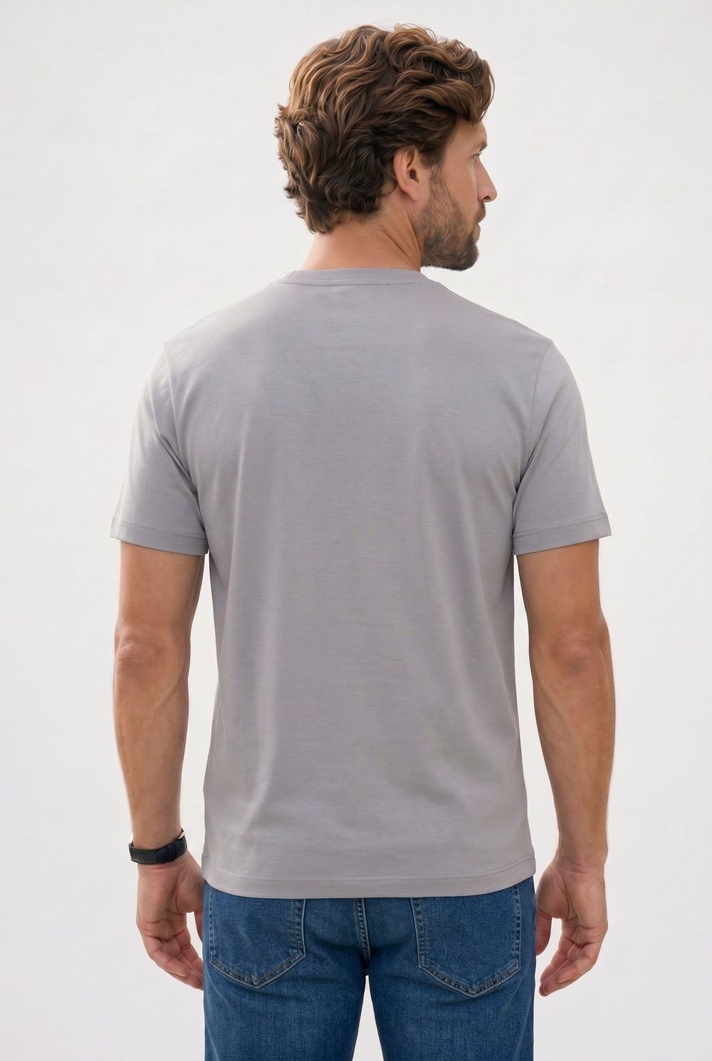 REGULAR FIT SHORT SLV PLAIN OYS CREW NECK T-SHIRT