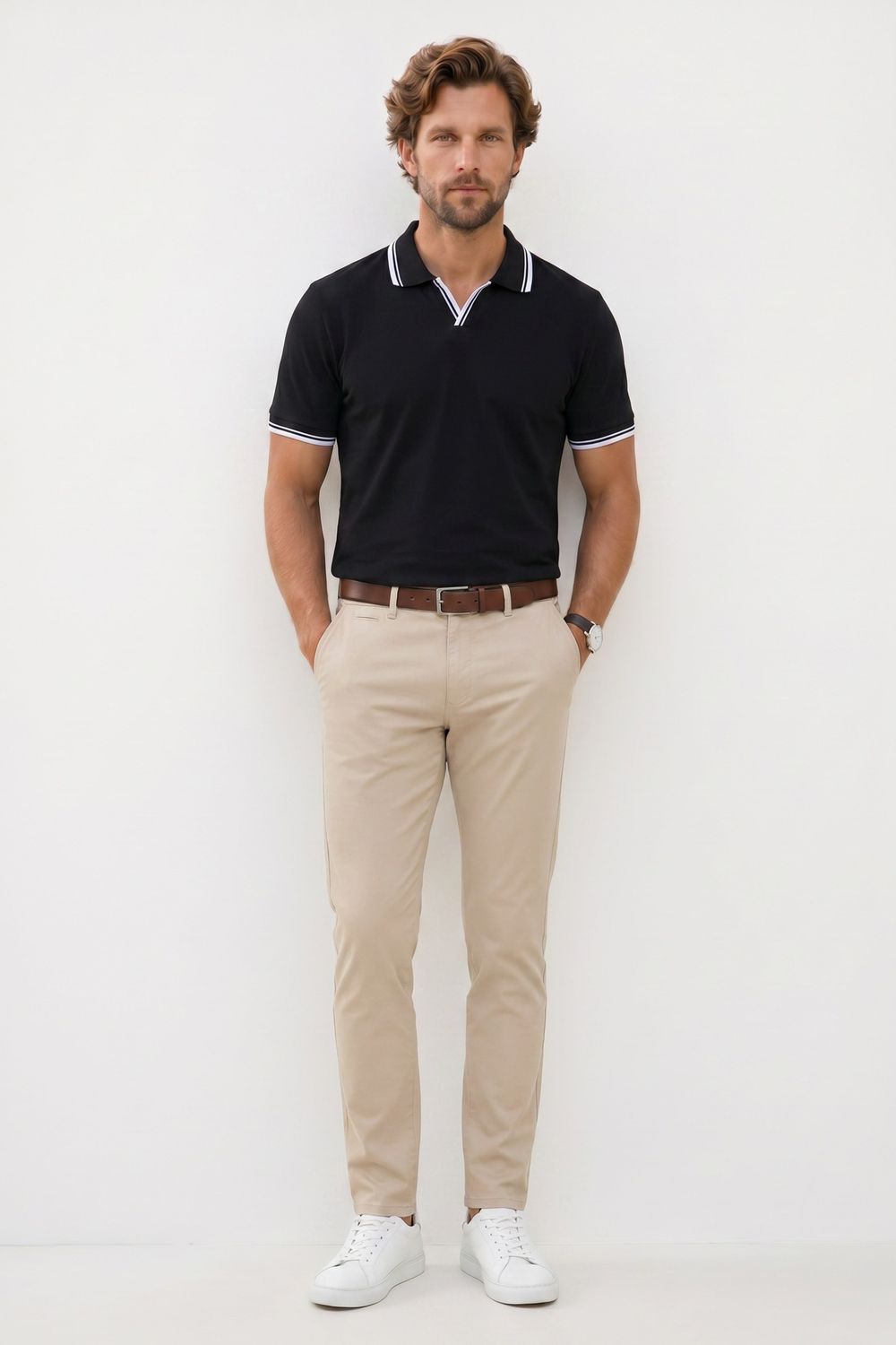 SLIM FIT T-SHIRT PIQUE PATO TİŞÖRT