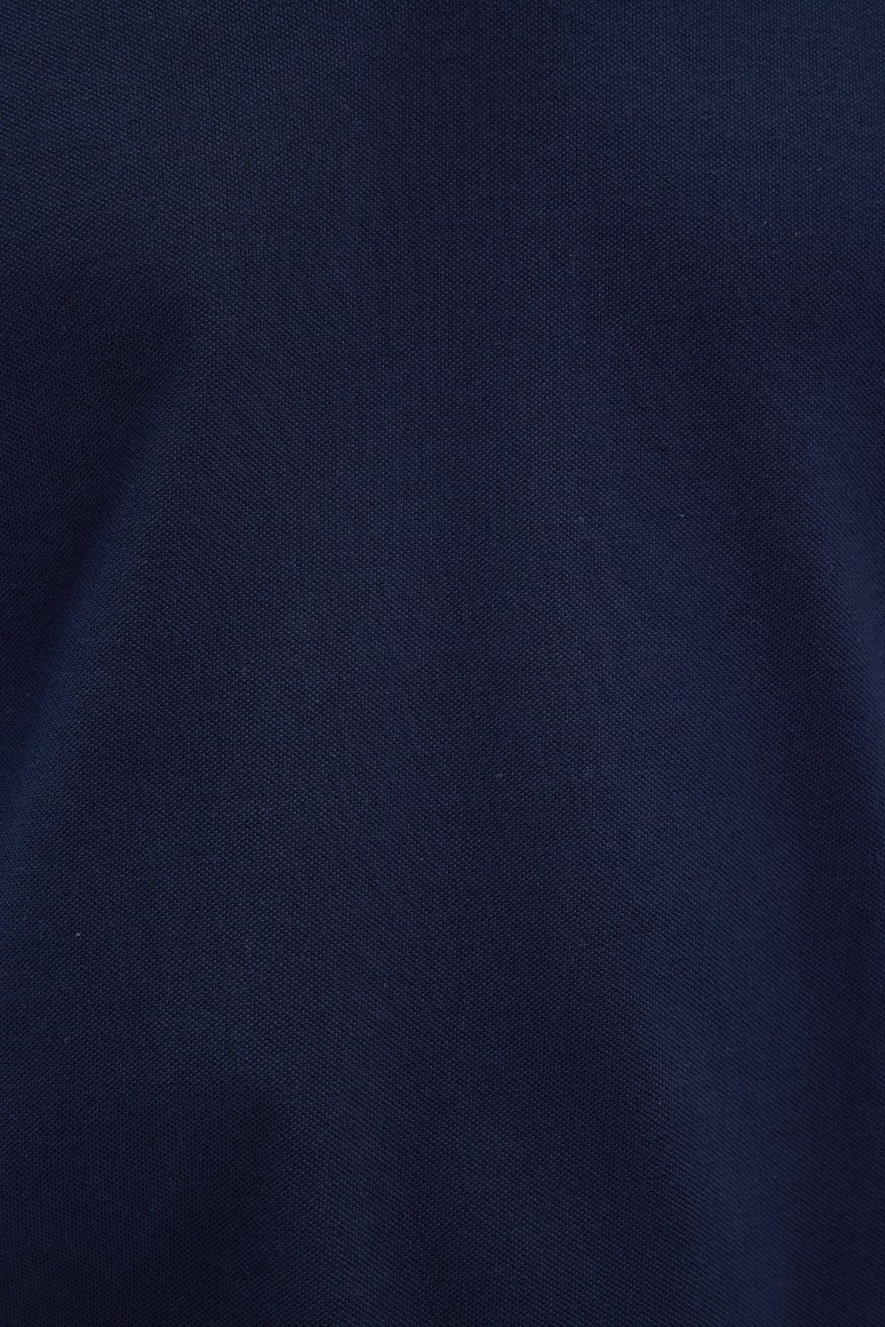 Erkek Slim Fit Dar Kesim %100 Pamuklu Çizgili Detaylı V Yaka Lacivert Polo Yaka Tişört