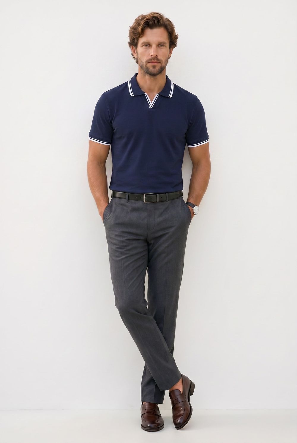 SLIM FIT T-SHIRT PIQUE PATO TİŞÖRT