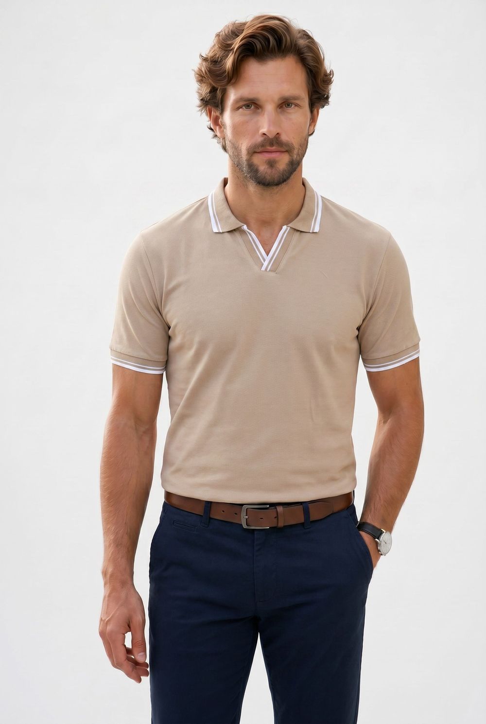 SLIM FIT T-SHIRT PIQUE PATO TİŞÖRT