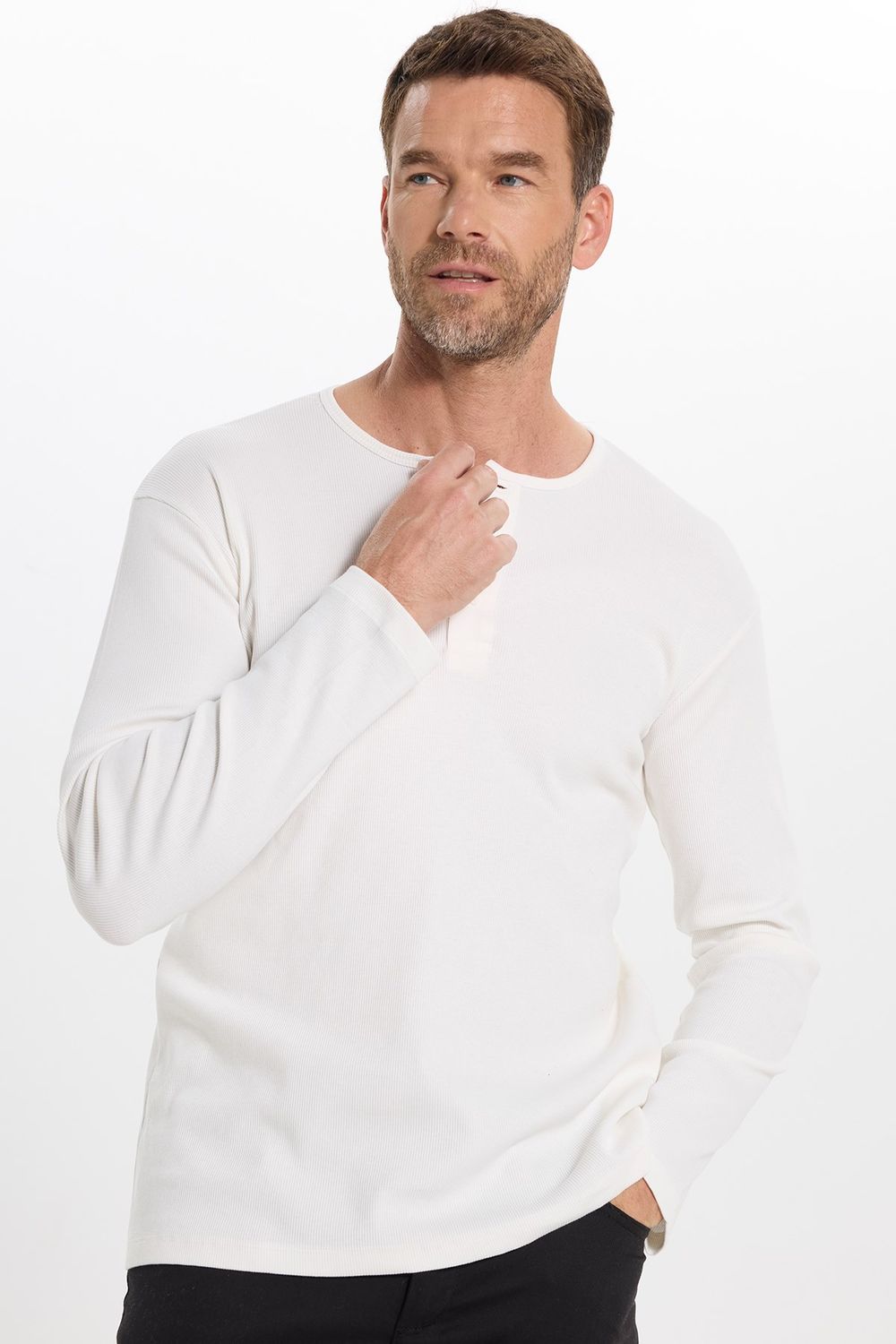 SLIM FIT LONG SLV  PEP  TİŞÖRT