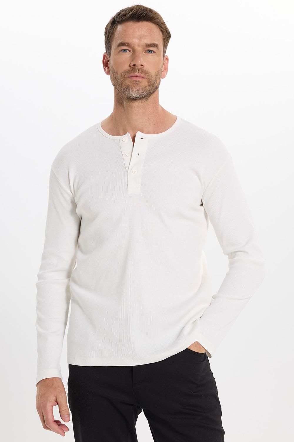 SLIM FIT LONG SLV  PEP  TİŞÖRT