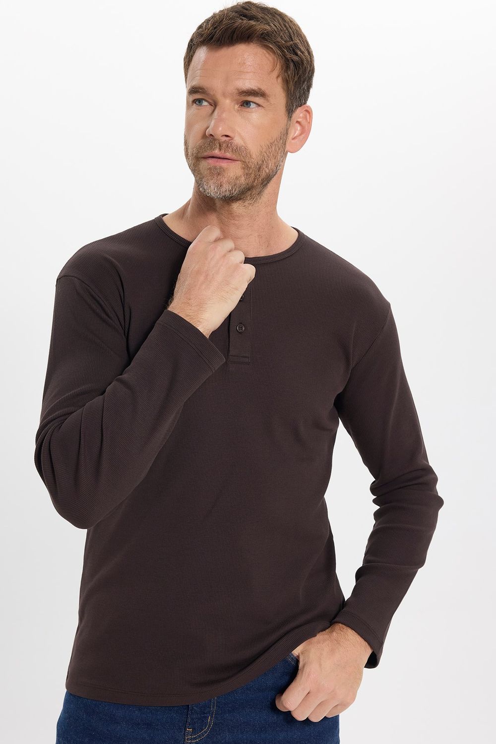 SLIM FIT LONG SLV  PEP  TİŞÖRT