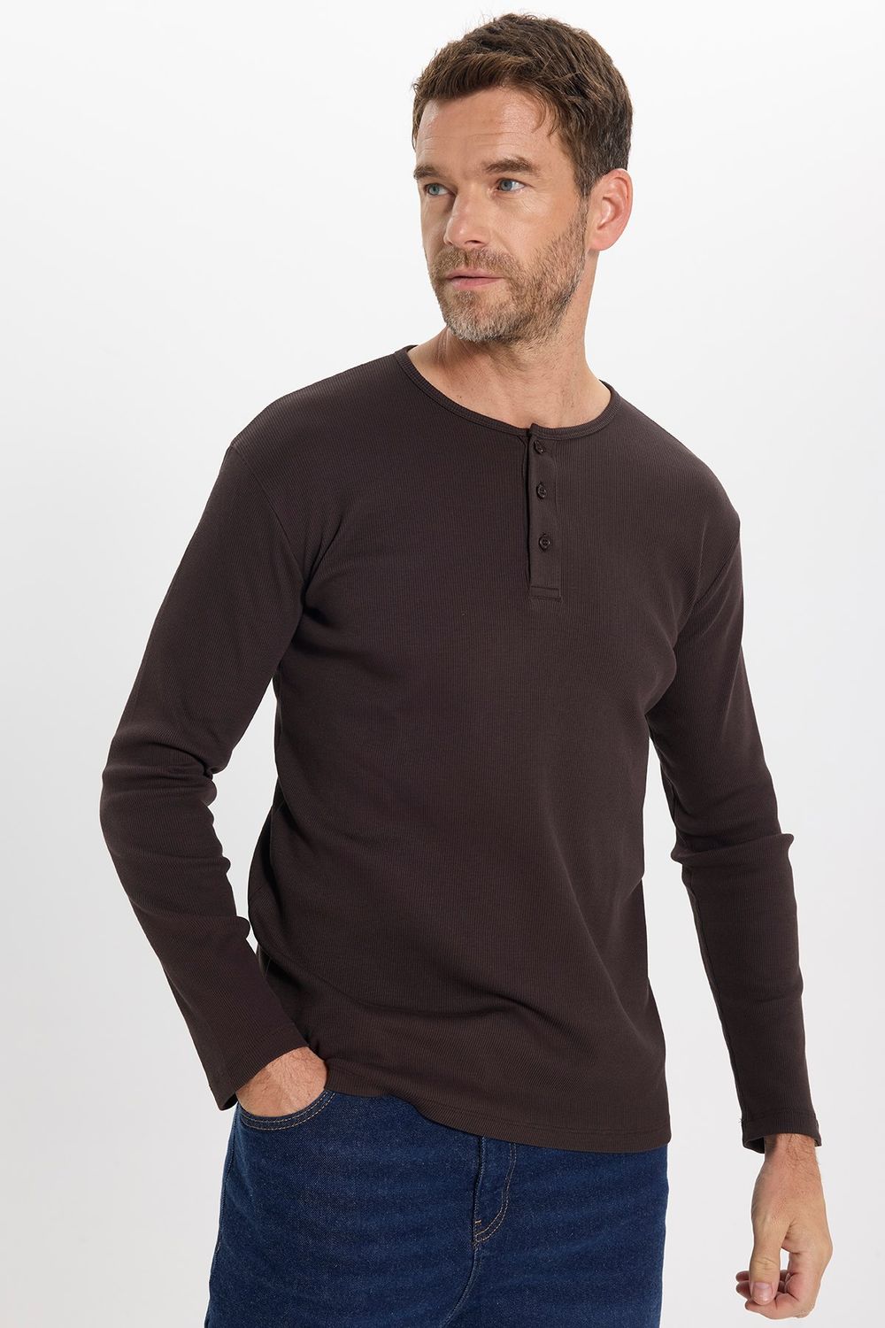 SLIM FIT LONG SLV  PEP  TİŞÖRT