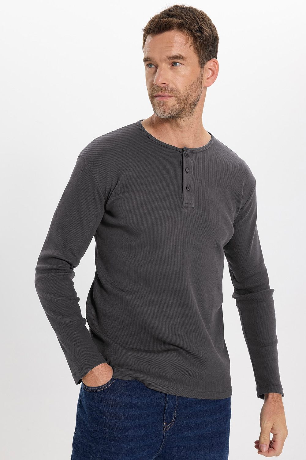 SLIM FIT LONG SLV  PEP  TİŞÖRT
