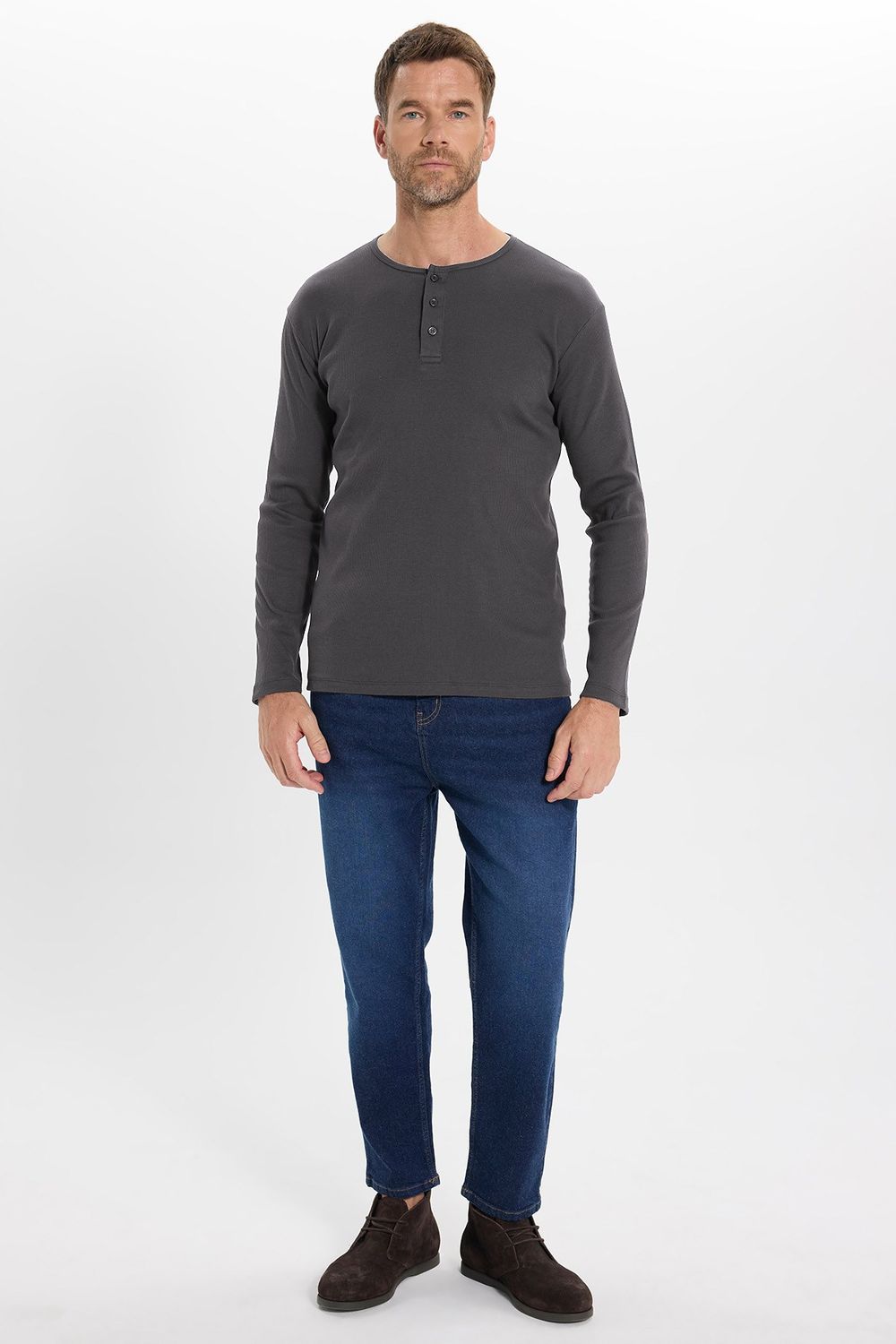 SLIM FIT LONG SLV  PEP  TİŞÖRT