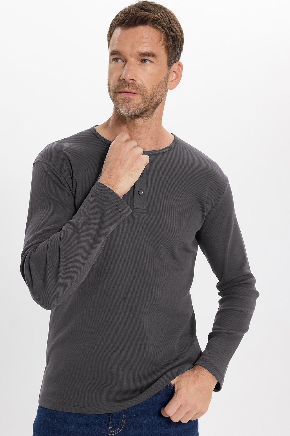 SLIM FIT LONG SLV  PEP  TİŞÖRT