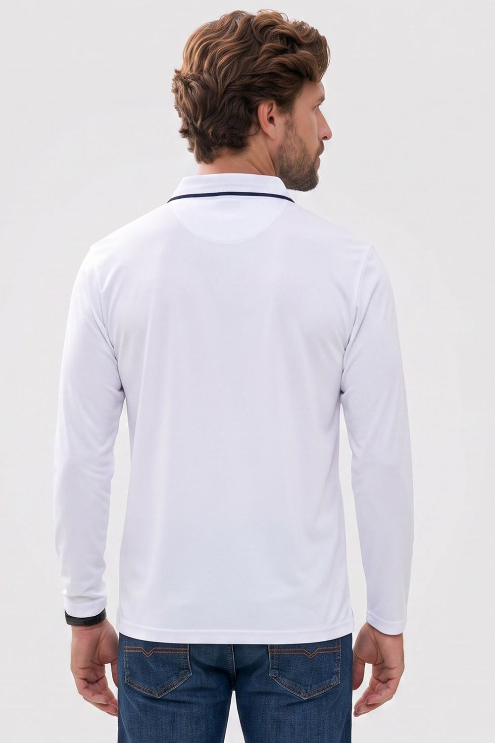 SLIM FIT LONG SLV PIQUE T-SHIRT CASEMIRO