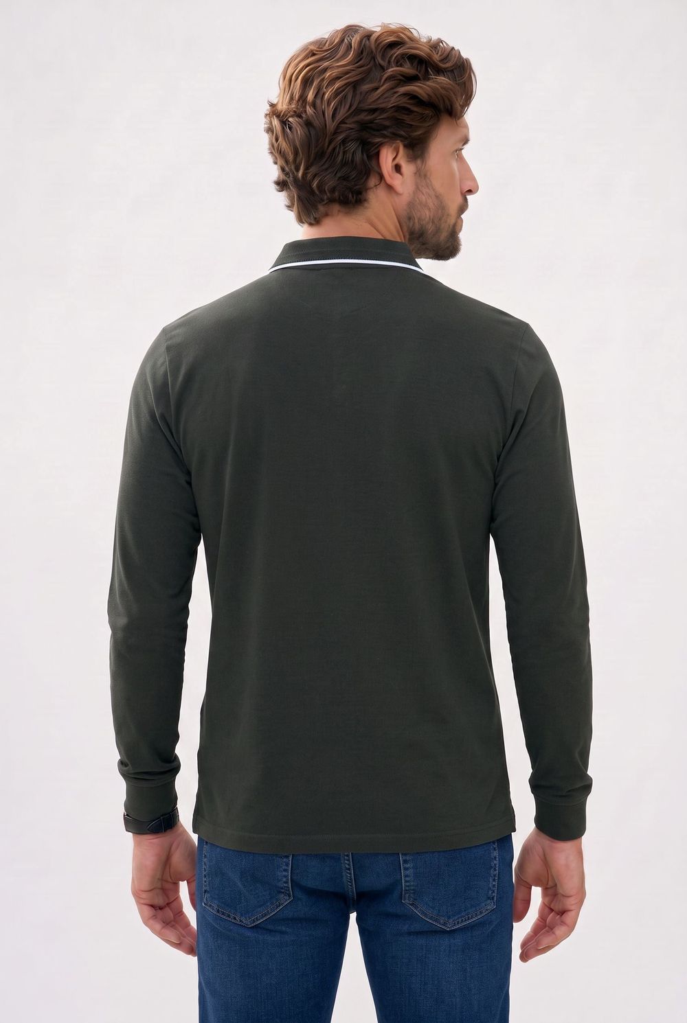SLIM FIT LONG SLV PIQUE T-SHIRT CASEMIRO