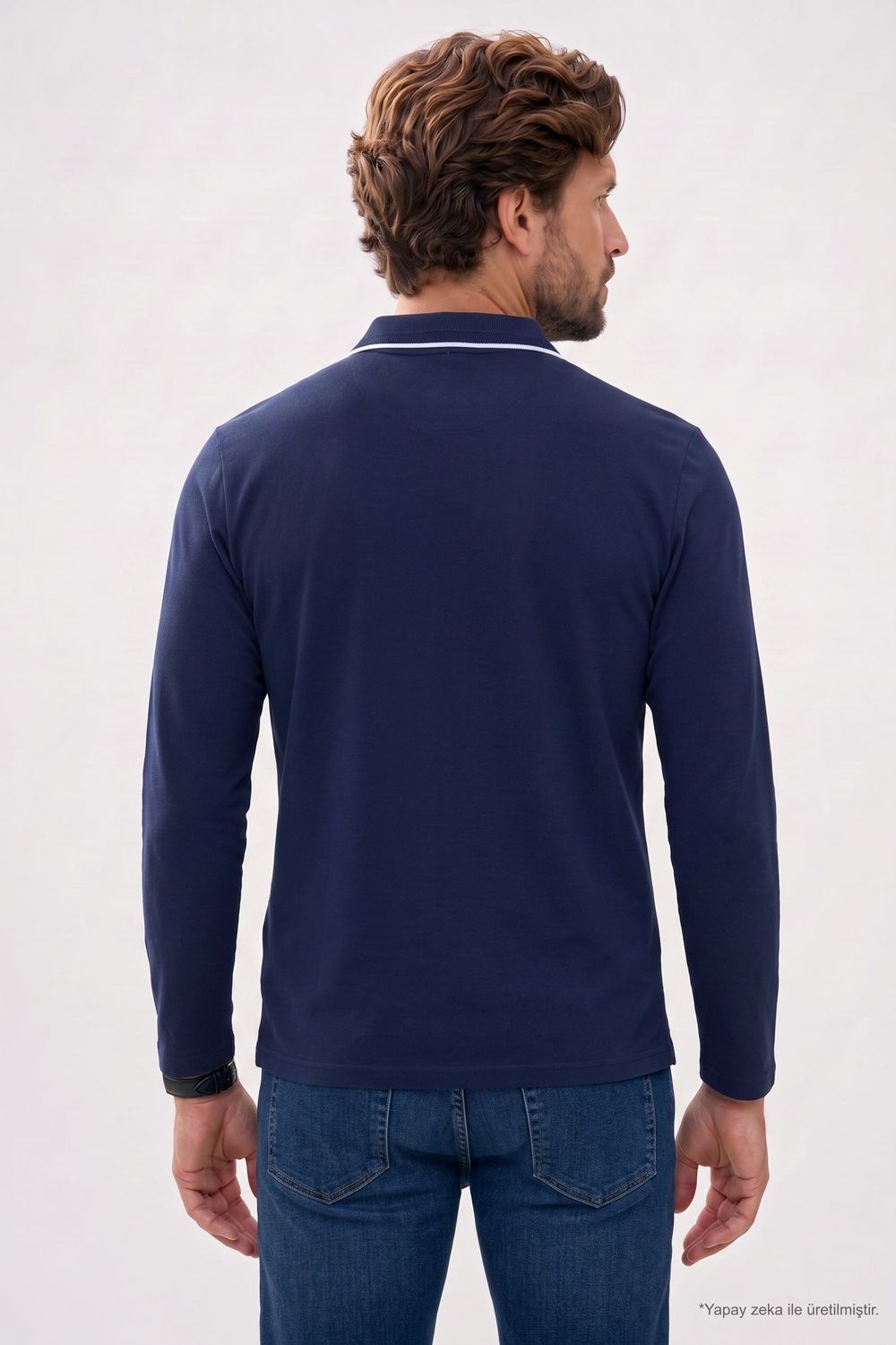 SLIM FIT LONG SLV PIQUE T-SHIRT CASEMIRO