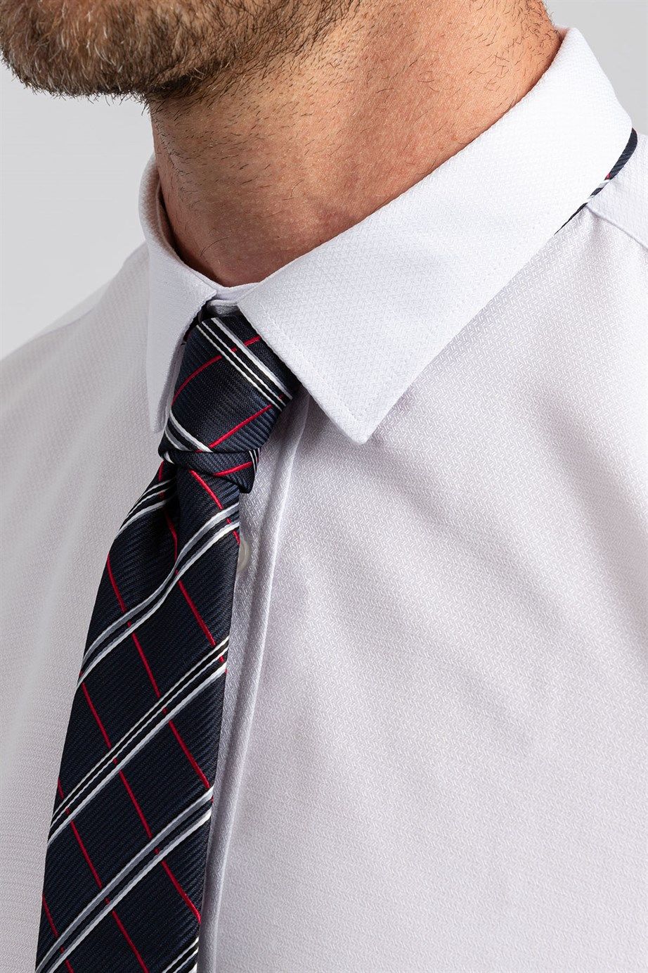 Uzun Slim Fit Düz Erkek Gömlek