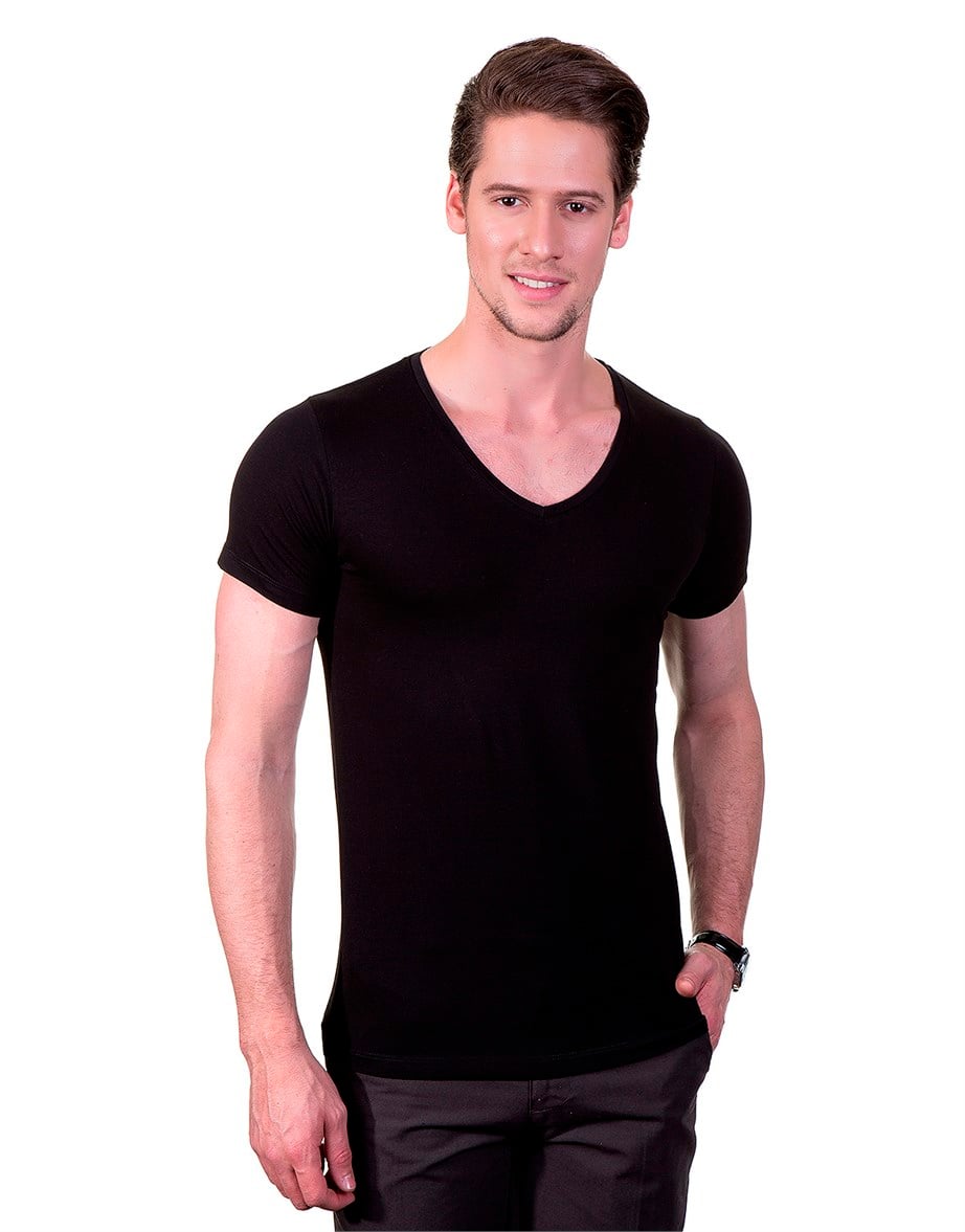 V NECK T-SHIRT UNDERSHIRT