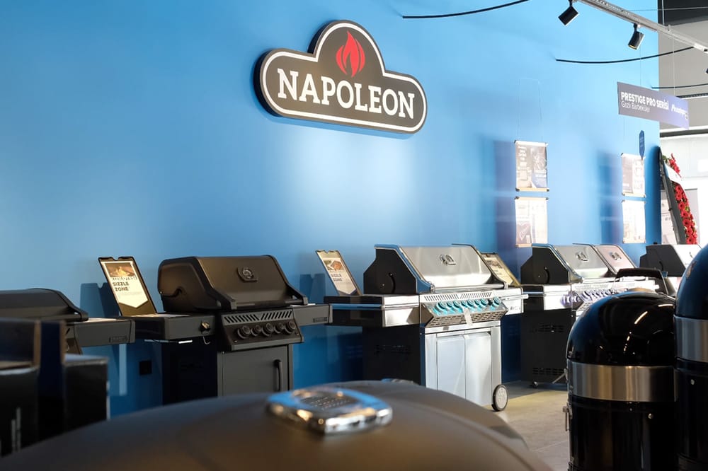 Napoleon barbekü teşhir alanı detayı