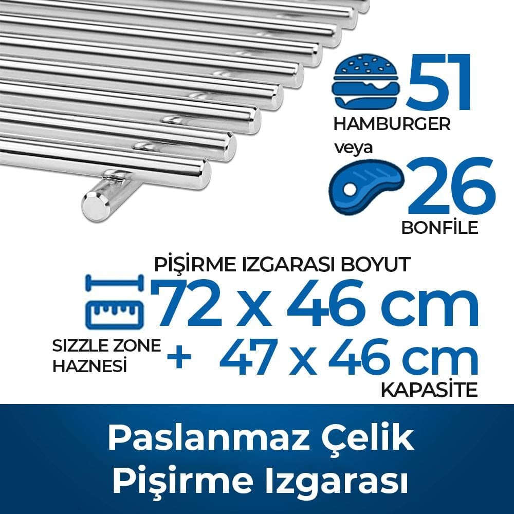 Napoleon Built-in Prestige Pro 825 Rbi Tezgah Üstü Gazlı Barbekü | Gazlı Mangal