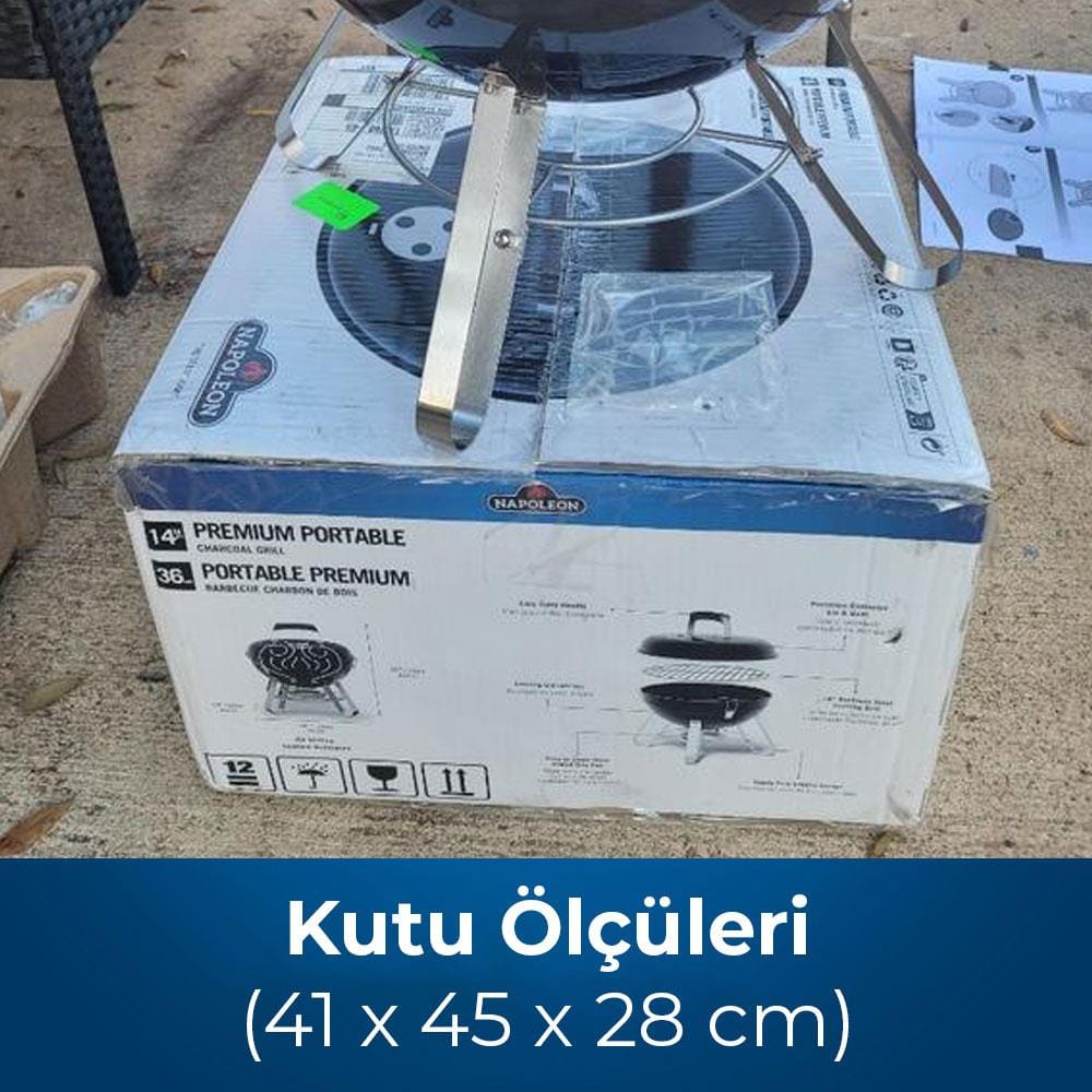 Napoleon Premium 14 Taşınabilir Kömürlü Mangal | Barbekü 35cm