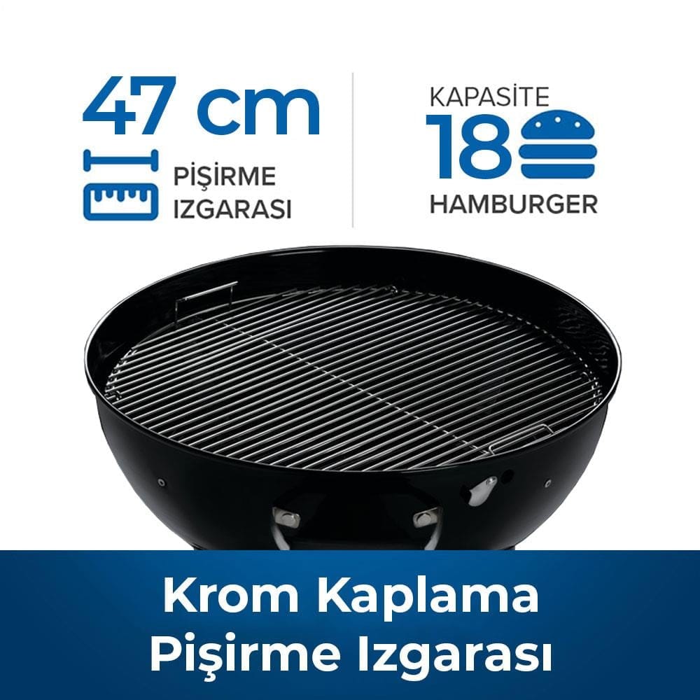 Napoleon Premium 18 Kömürlü Barbekü | Kömürlü Mangal 47cm
