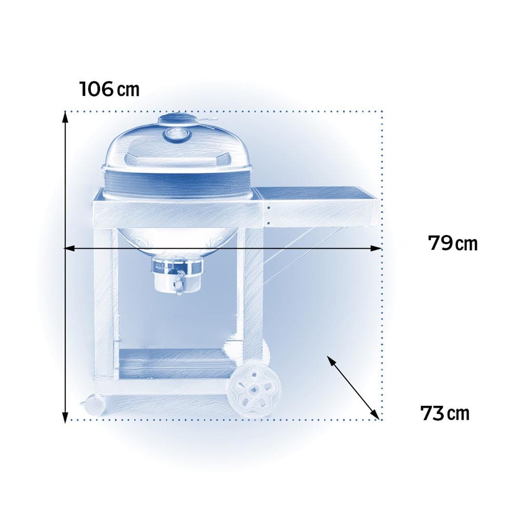Napoleon Pro22k-Cart Kömürlü Barbekü | Kömürlü Mangal 57 cm