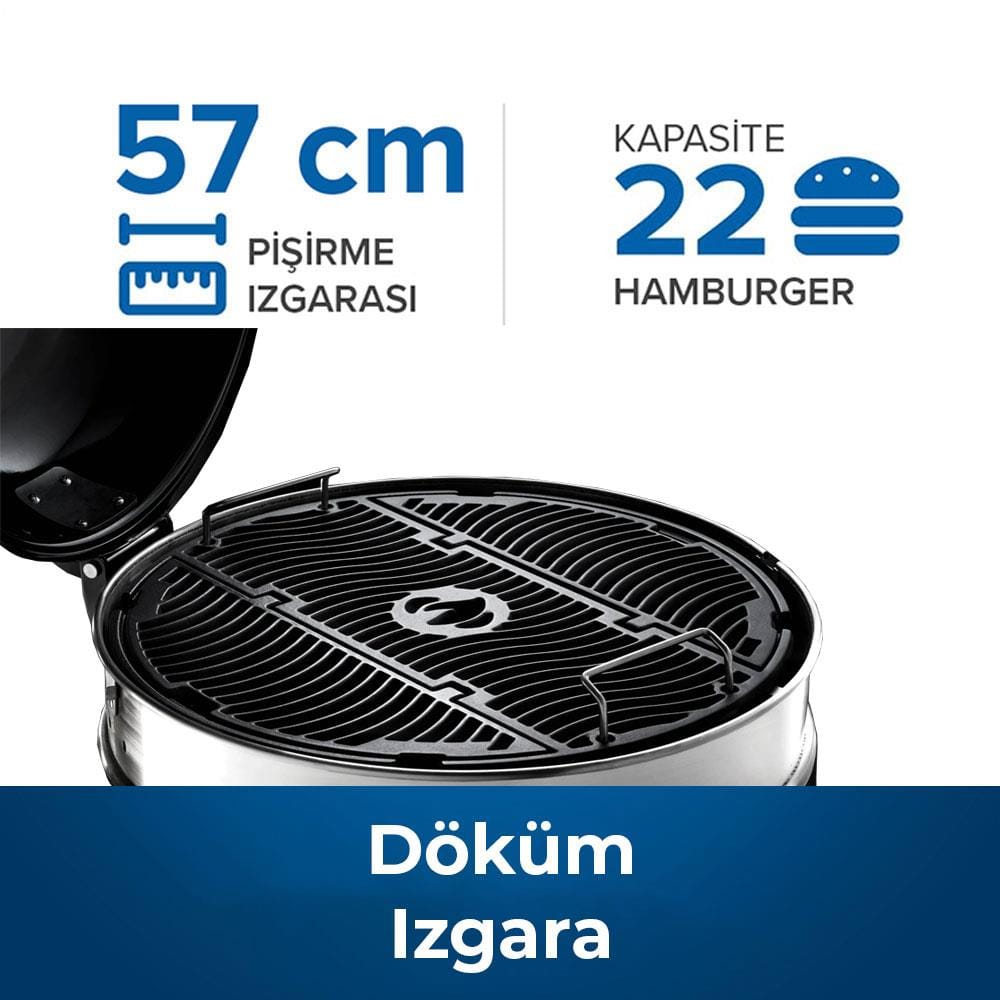 Napoleon Pro22k-Cart Kömürlü Barbekü | Kömürlü Mangal 57 cm