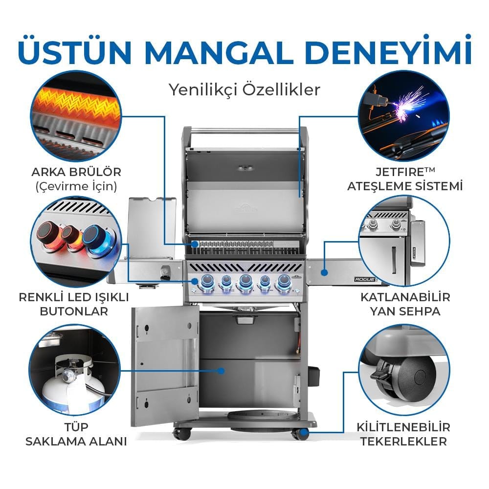 Napoleon Rogue Pro S 425 RSIB Gazlı Barbekü | Gazlı Mangal