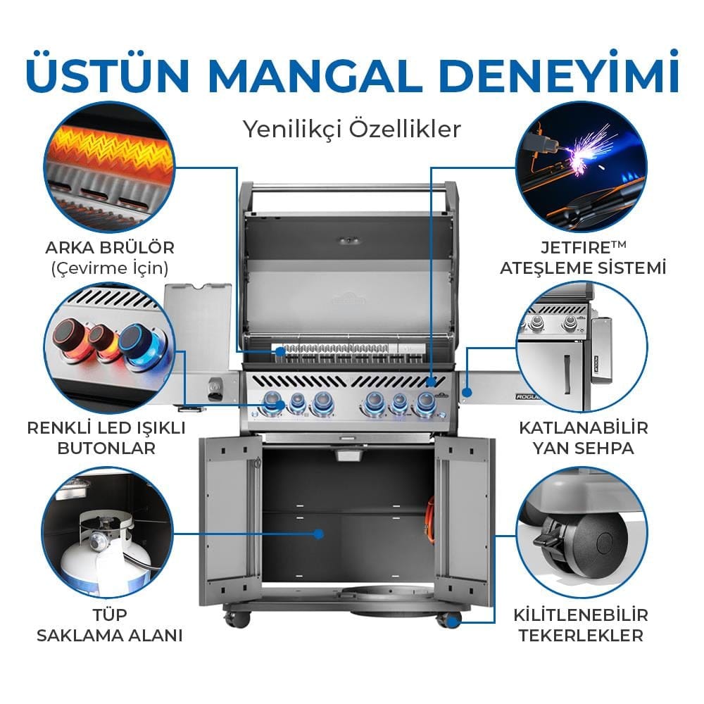 Napoleon Rogue Pro S 525 RSIB Gazlı Barbekü | Gazlı Mangal