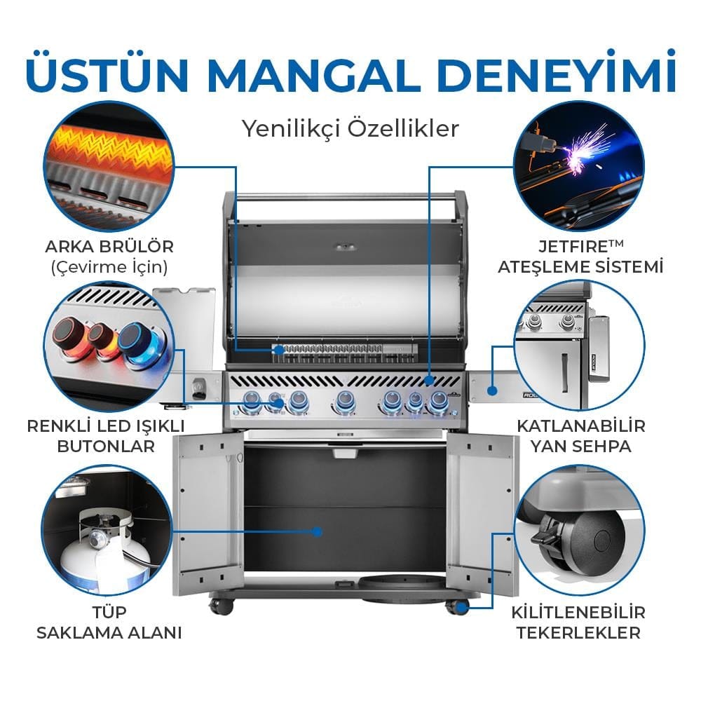 Napoleon Rogue Pro S 625 RSIB Gazlı Barbekü | Gazlı Mangal