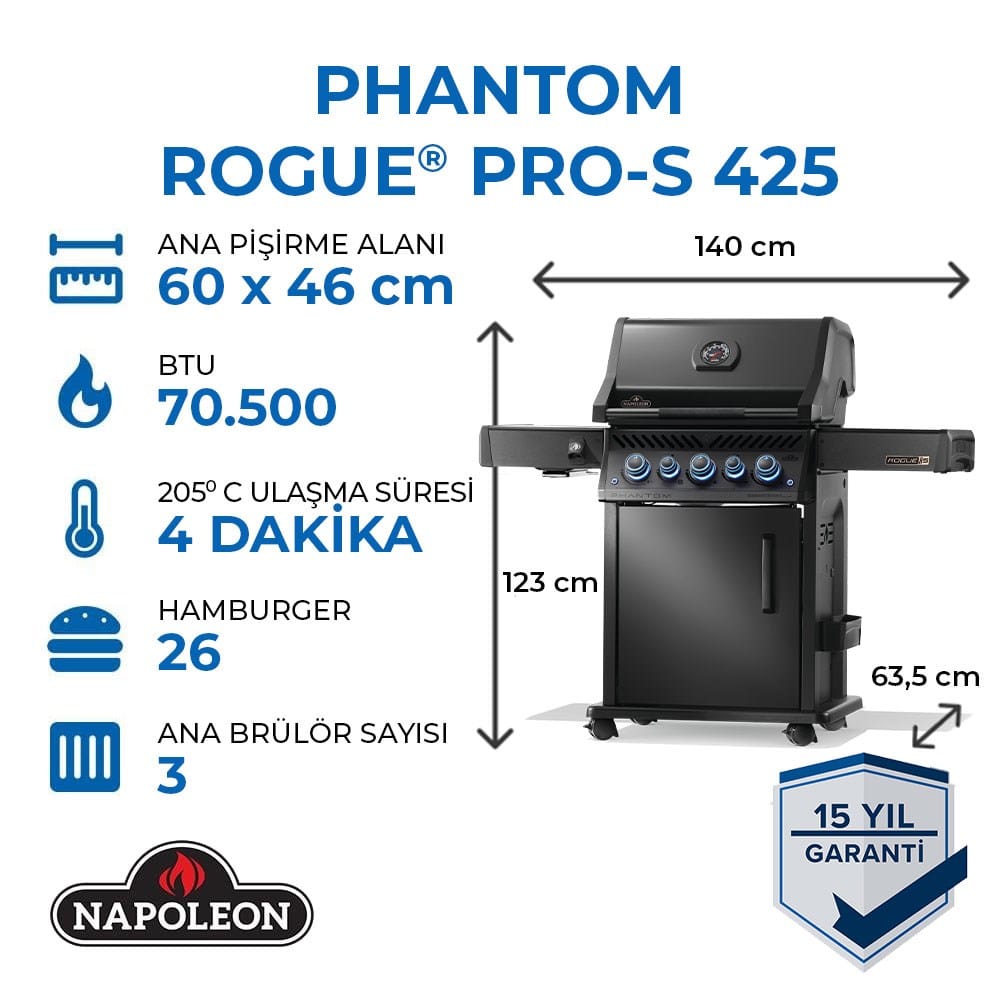 Phantom Rogue Pro S 425 RSIB Gazlı Mangal