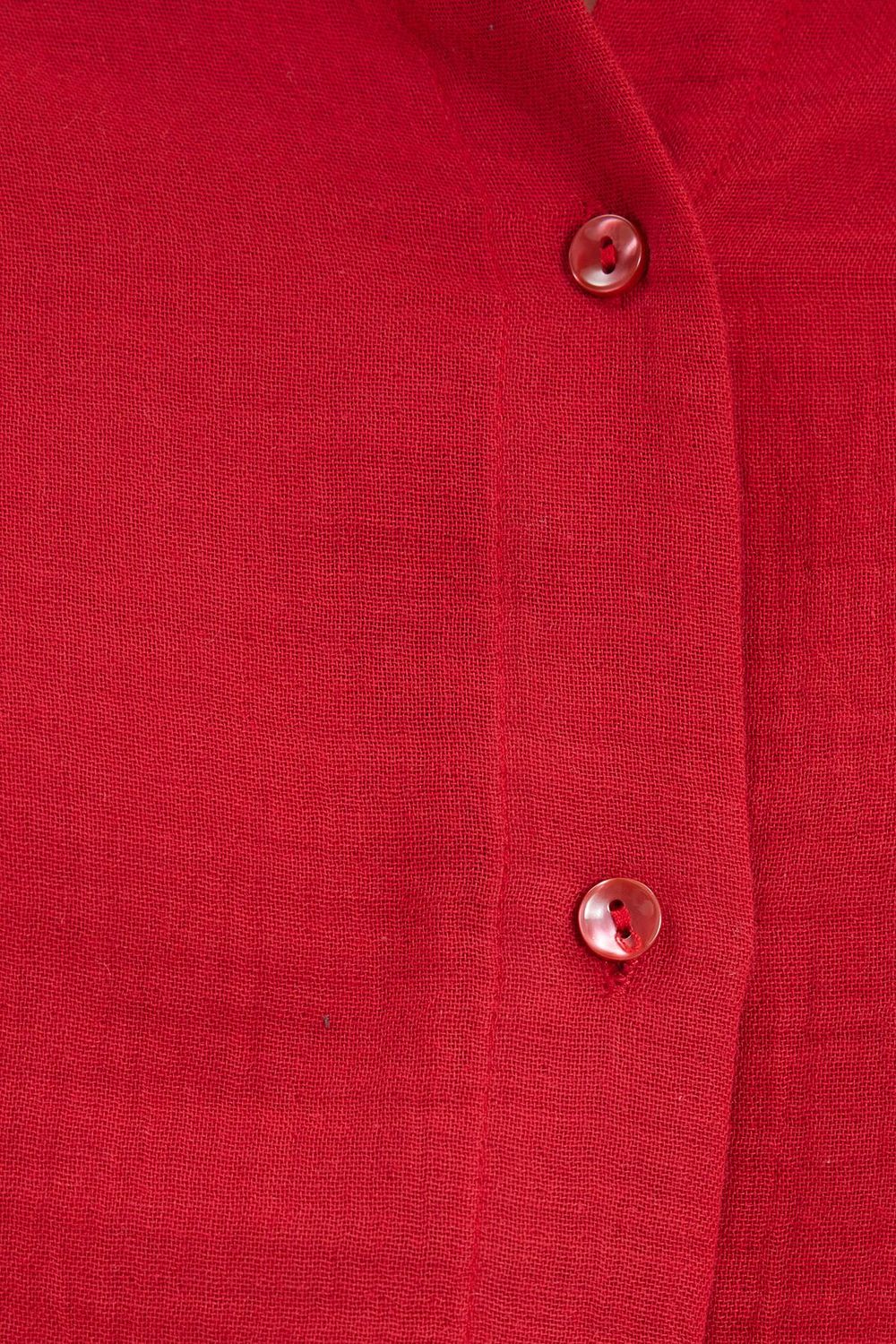 Kadın Oversize Geniş Kesim %100 Pamuk Müslin Kumaş Uzun Kollu Cepli Dokulu Bordo Gömlek