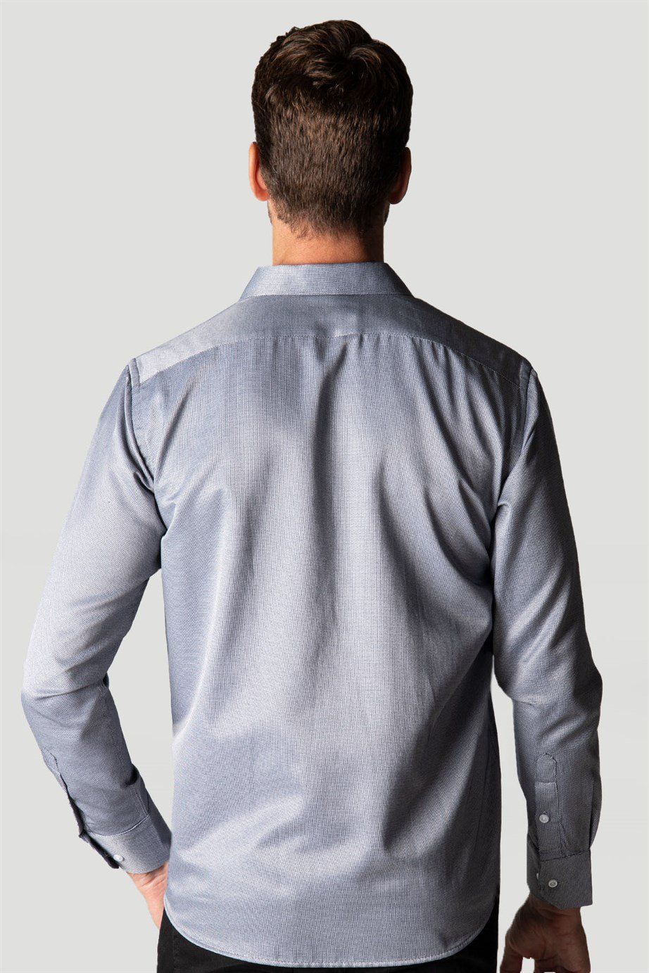 Klasik Fit Desenli Erkek Gömlek