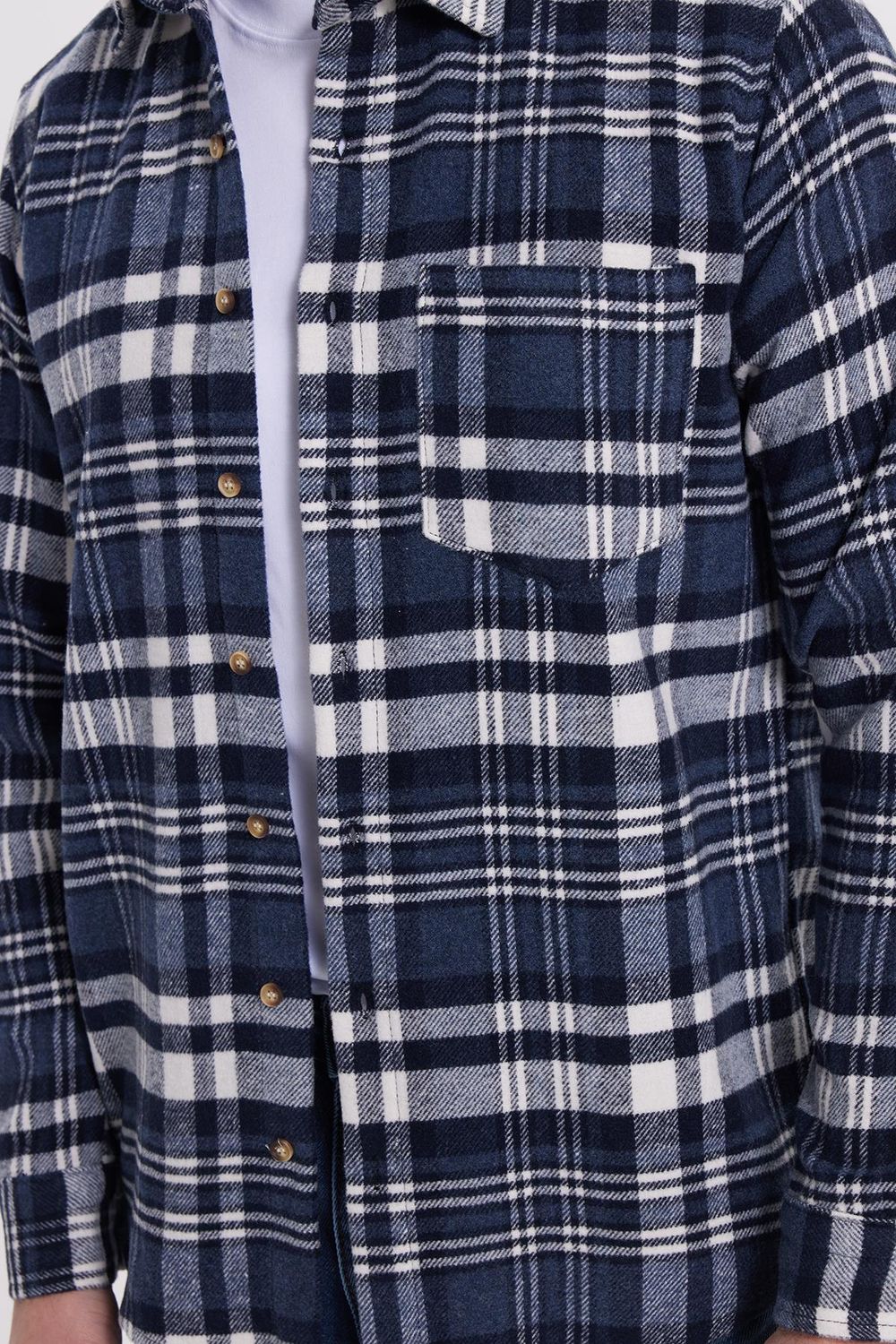 Erkek Regular Fit Rahat Kesim Kışlık Kareli Oduncu Gömlek