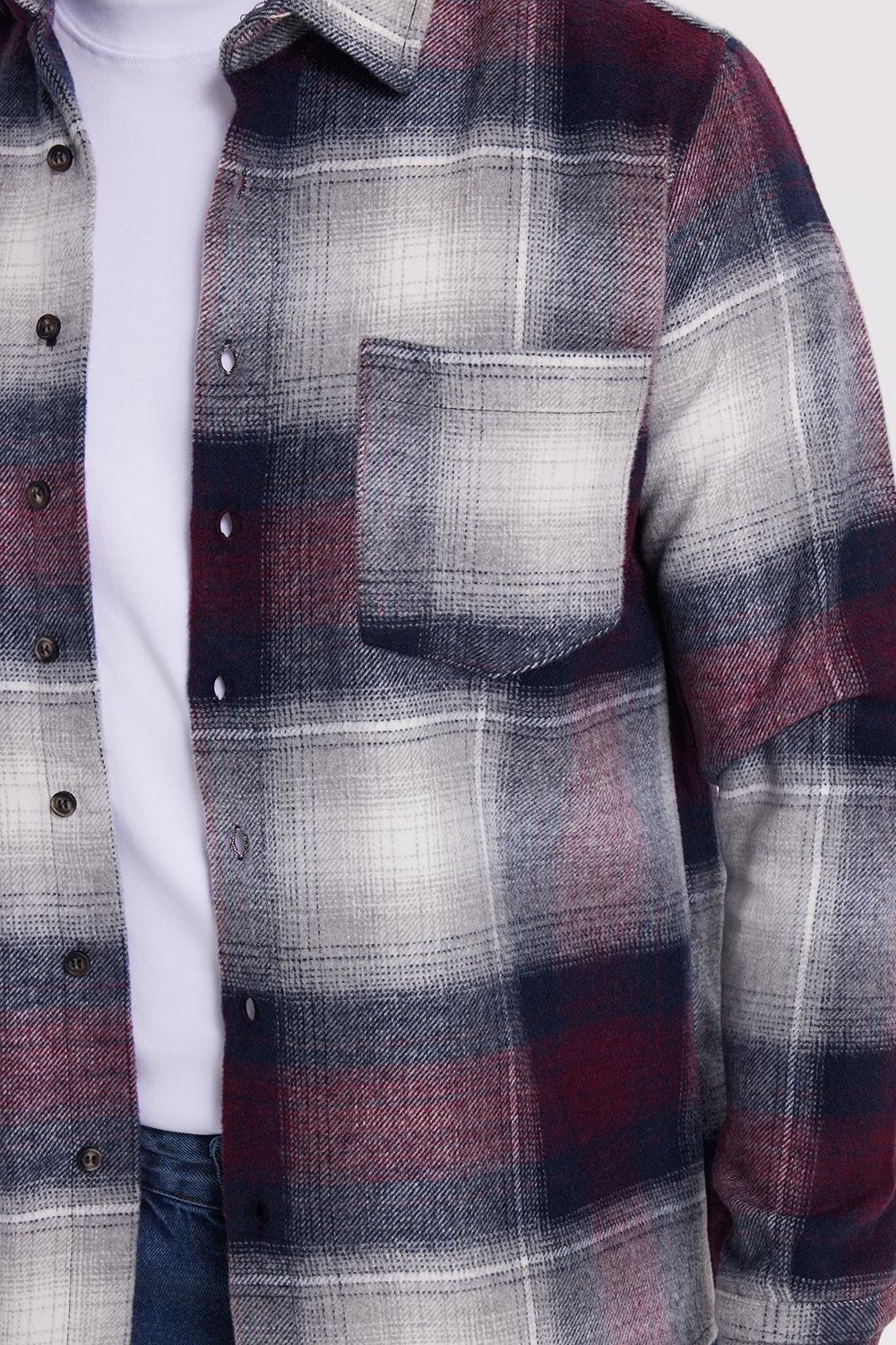 Erkek Regular Fit Rahat Kesim Kışlık Kareli Oduncu Gömlek