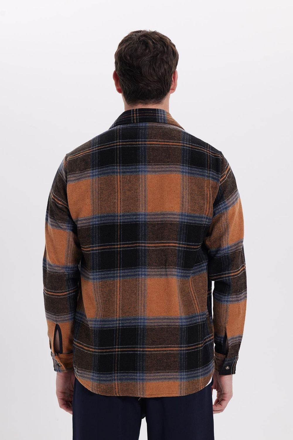 Erkek Regular Fit Rahat Kesim Kışlık Kareli Oduncu Gömlek