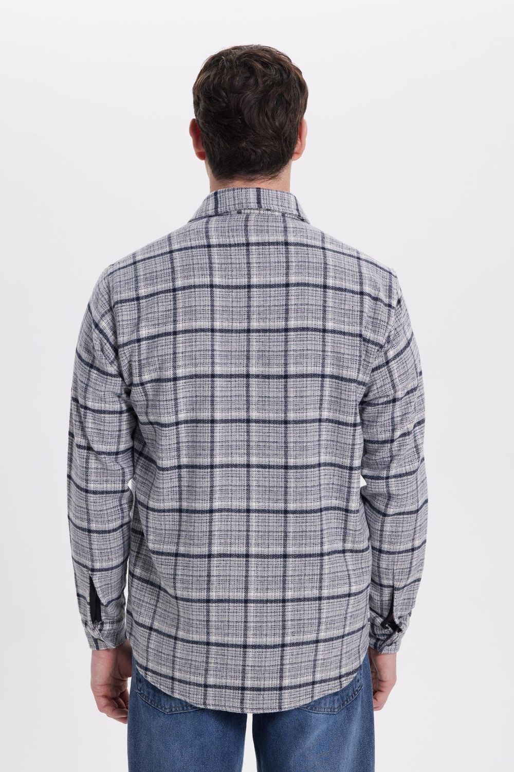Erkek Regular Fit Rahat Kesim Kışlık Kareli Oduncu Gömlek