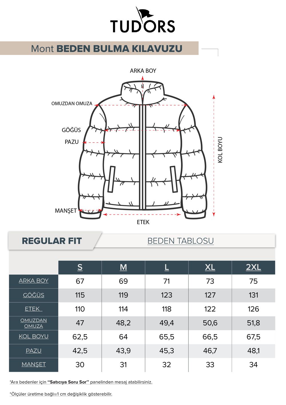 Erkek Regular Fit Klasik Kesim Çift Cepli Lastikli Sıcak Tutan Dik Yaka Haki Mont