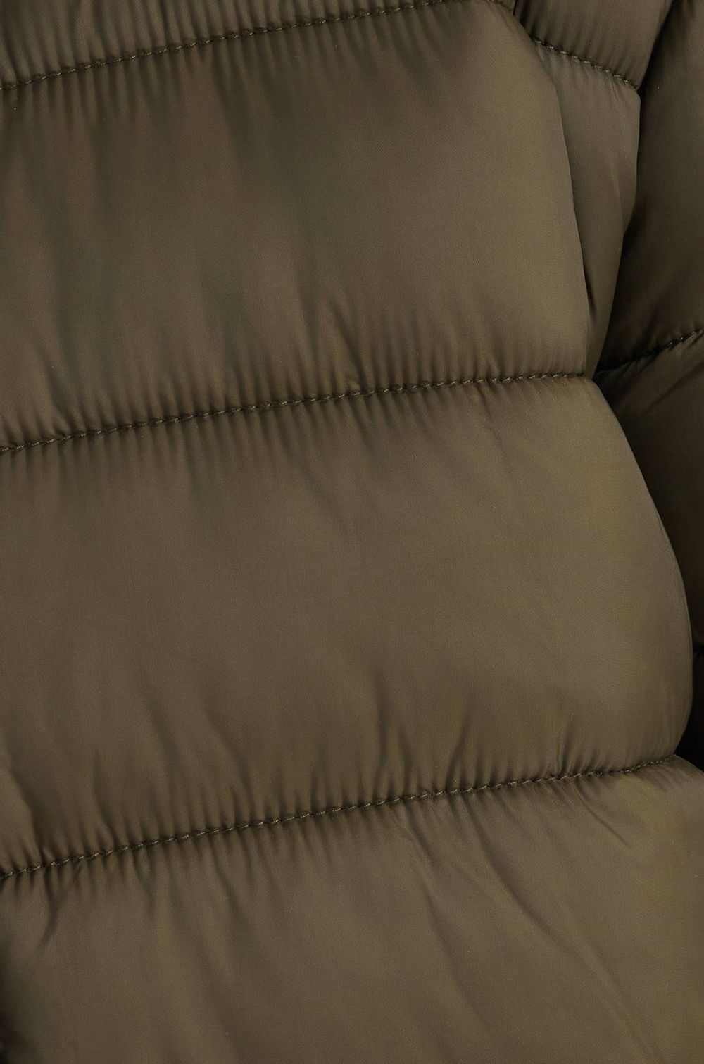 Erkek Relax Fit Rahat Kesim Çift Cepli Kapüşonlu Sıcak Tutan İçi Kürklü Haki Mont