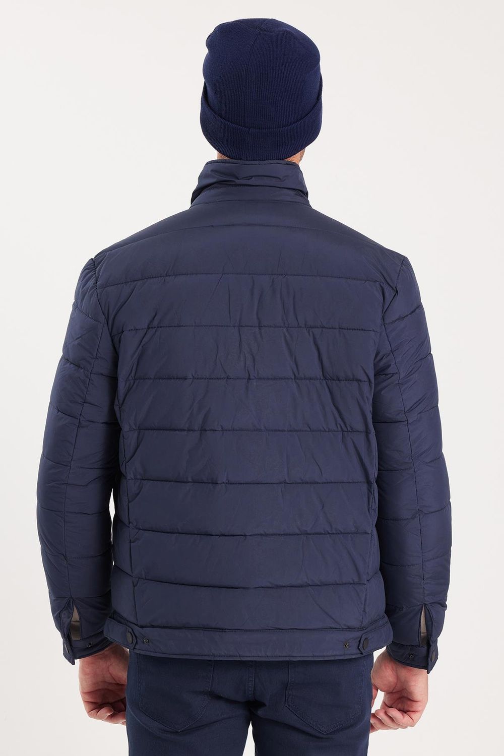 Erkek Regular Fit Klasik Kesim Çift Cepli Çıtçıt Kapamalı Kahverengi Mont