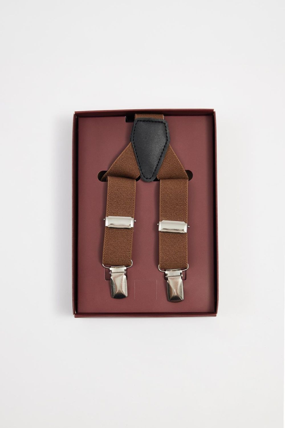 Düz İnce Bordo Erkek Pantolon Askısı