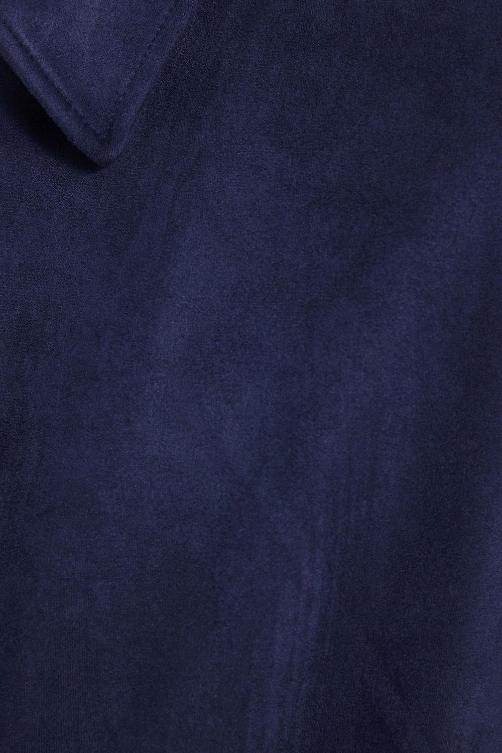 Erkek Relax Fit Rahat Kesim Süet Fermuarlı Astarlı Cepli Lacivert Kolej Ceket Mont