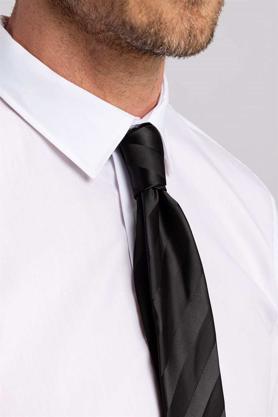 Slim Fit Dar Kesim Küçük Yaka Düz Erkek Gömlek