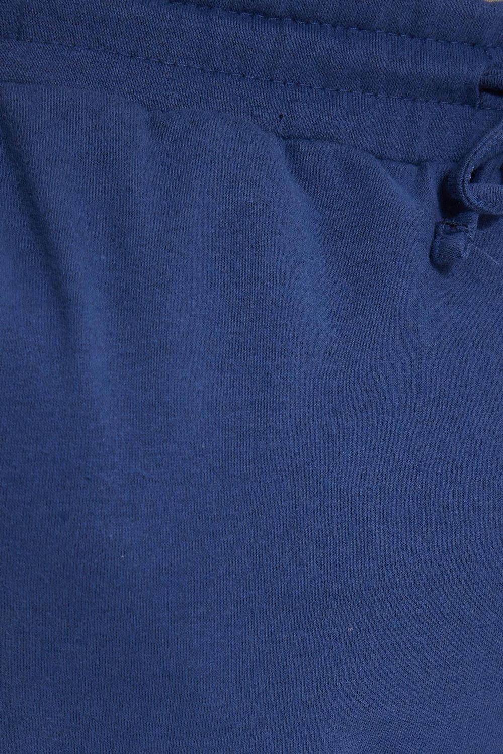 Erkek Regular Fit Klasik Kesim Beli Bağcıklı Jogger Cepli Lastikli Paça İndigo Eşofman Altı