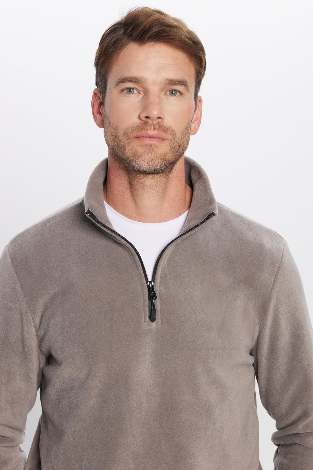 THREE PIECES POLAR HALF ZIPPER PLAIN ONL