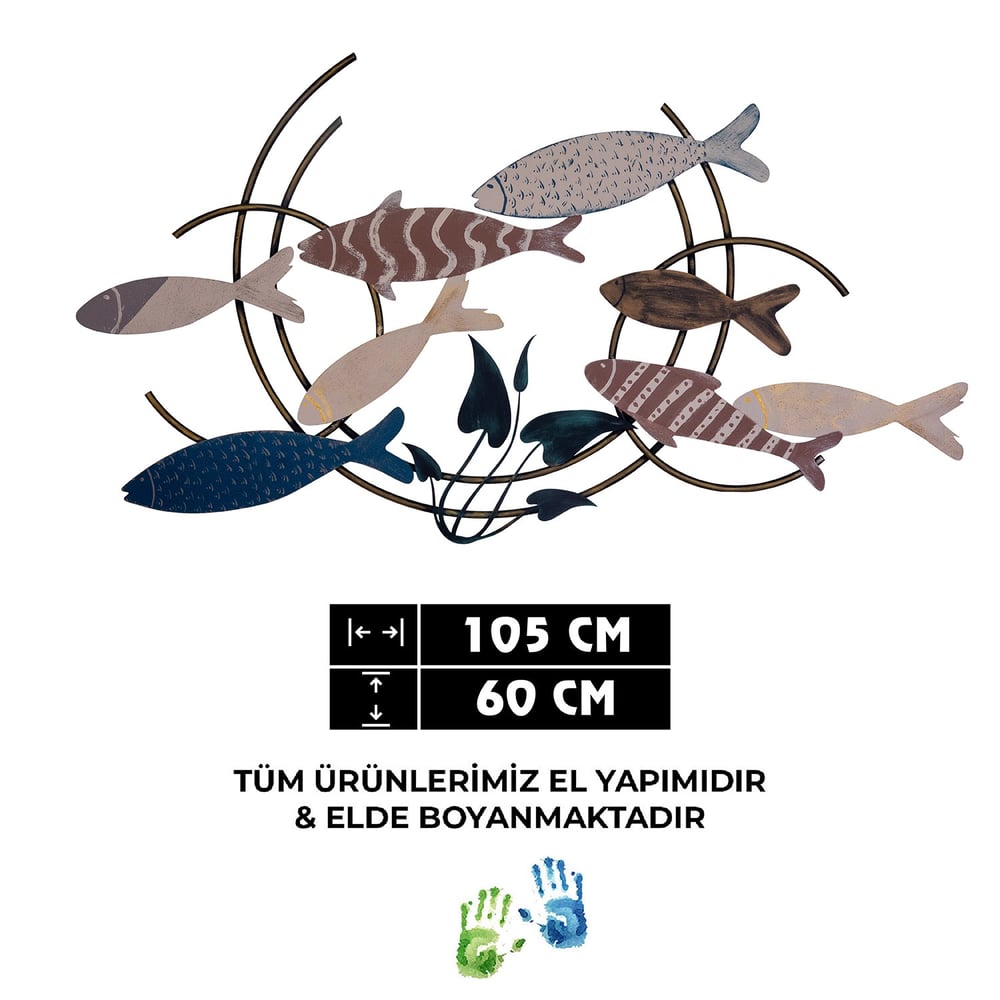 Zehra S. İçin Evine Özel Yeniden Renklendirilmiş, Metal Okyanus Duvar Dekoru, Kişiye Özel Tablo