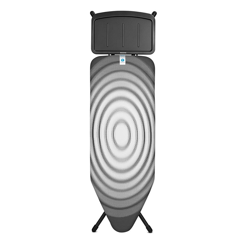 Brabantia Titan Oval Desenli Buhar Kazanı Standlı Siyah Çelik Ütü Masası