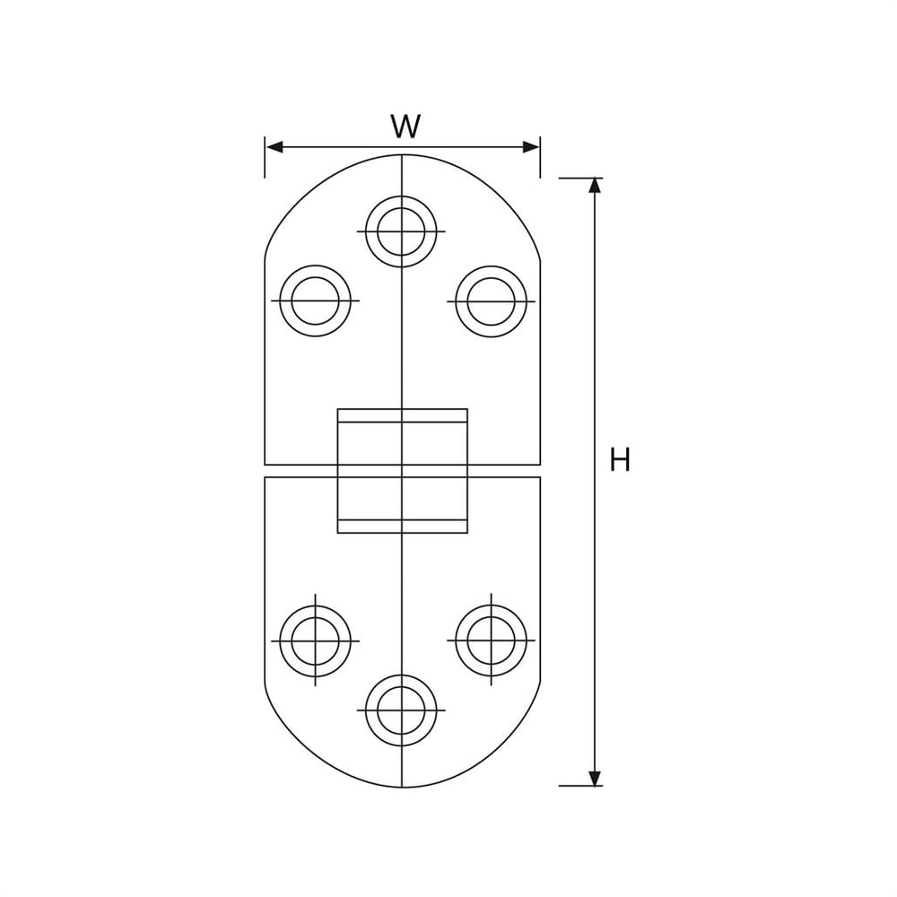 KANCA Oval Masa Mentesesı 30x45 mm Krom