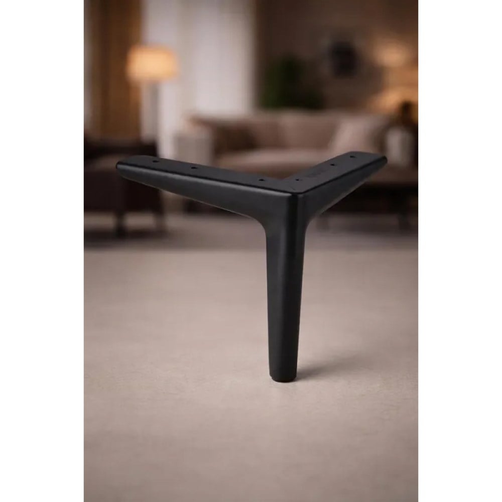 Rezene Metal Saç Ayak 150mm Mat Siyah